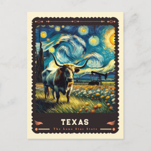 Cartão Postal Texas   Vincent Van Gogh inspirado