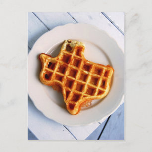 Cartão Postal Texas Waffle