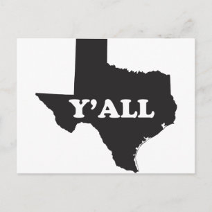 Cartão Postal Texas Yall