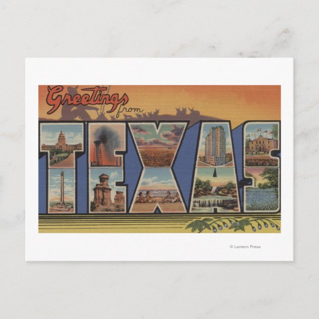 Cartão Postal TexasLarge - Letra Cena 3 (Frente)