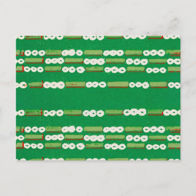 Cartão Postal Têxtil De Corte Japonês (Frente)