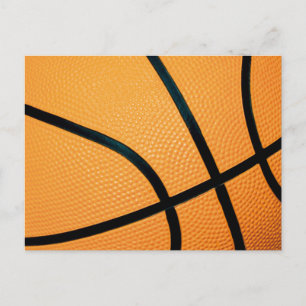 Cartão Postal Texto de basquete -