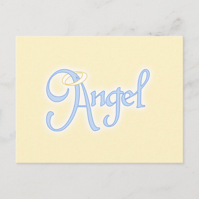 Cartão Postal Texto do Anjo (Frente)