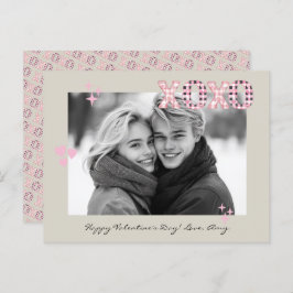 Cartão Postal Texto e Foto Personalizadas do Dia de os namorados