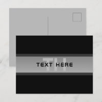 Texto em Camadas Personalizável Moderno | Preto e 