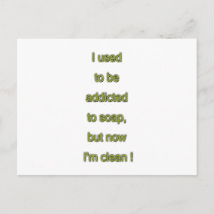 Cartão Postal Texto engraçado do Soap