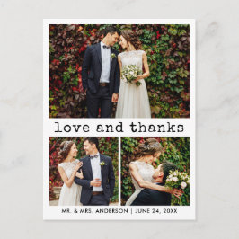 Cartão Postal Texto Moderno de Máquina de Escrever 3 Foto Obriga