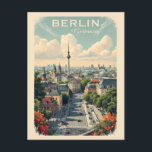 Cartão Postal Texto Personalizado Berlim, Alemanha<br><div class="desc">Veja a minha loja para mais itens de Berlim.</div>
