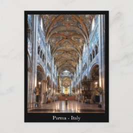 Cartão Postal Texto personalizado Catedral de Parma, Itália Cart