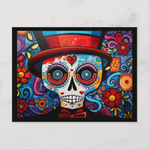 Cartão Postal Texto personalizado 💀 Día de Muertos