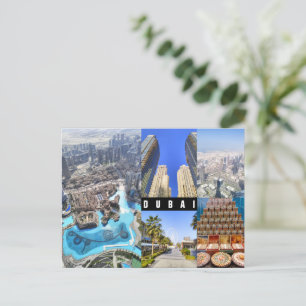 Cartão Postal Texto personalizado,  Dubai, Emirados Árabes Unido