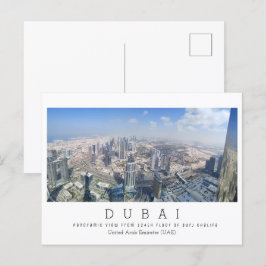 Cartão Postal Texto personalizado, Dubai, Emirados Árabes Unidos