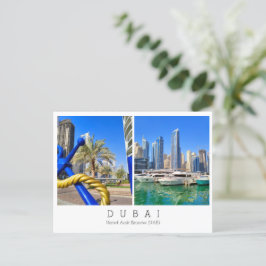 Cartão Postal Texto personalizado, Dubai, Emirados Árabes Unidos