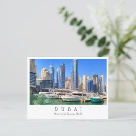 Cartão Postal Texto personalizado, Dubai, Emirados Árabes Unidos