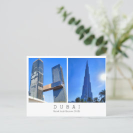 Cartão Postal Texto personalizado, Dubai, Emirados Árabes Unidos