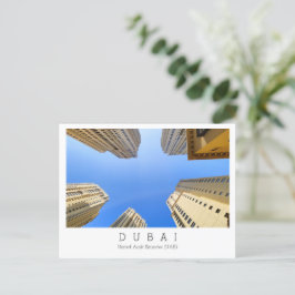 Cartão Postal Texto personalizado, Dubai, Emirados Árabes Unidos