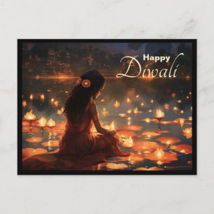 Cartão Postal Texto personalizado 🤩 Happy Diwali