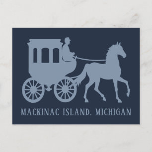 Cartão Postal Texto Personalizado Mackinac Island
