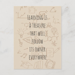 Cartão Postal texto sobre a formação escolar