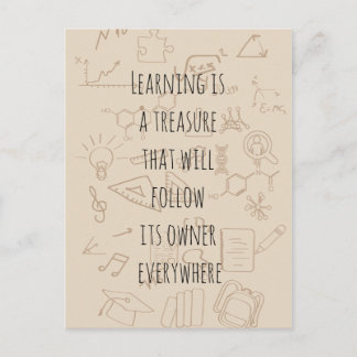 Cartão Postal texto sobre a formação escolar