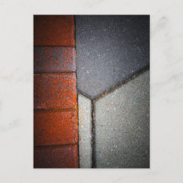 Cartão Postal Texturas Abstratas Esgotadas e Concreto