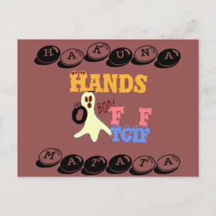Cartão Postal TGIF Hakuna Matata tira o Boo! Postar placas