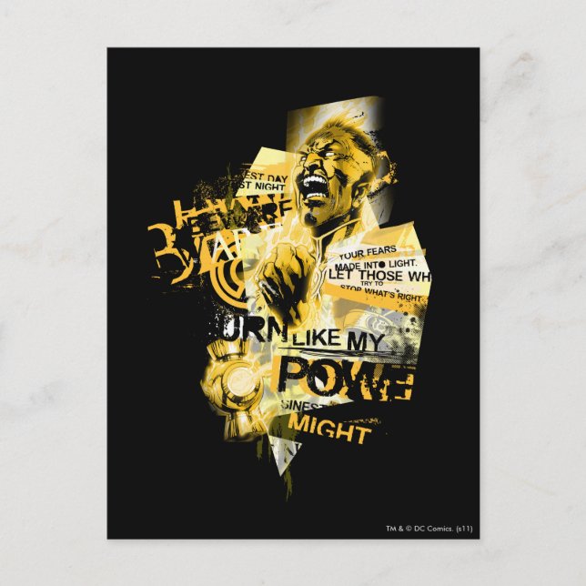 Cartão Postal Thaal Sinestro 10 (Frente)