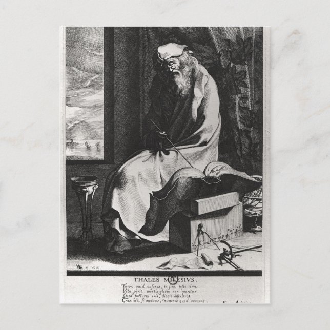 Cartão Postal Thales de Miletus (Frente)