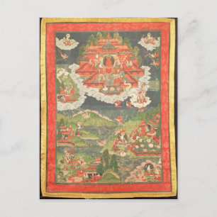 Cartão Postal Thangka do Paraíso de Amitabha