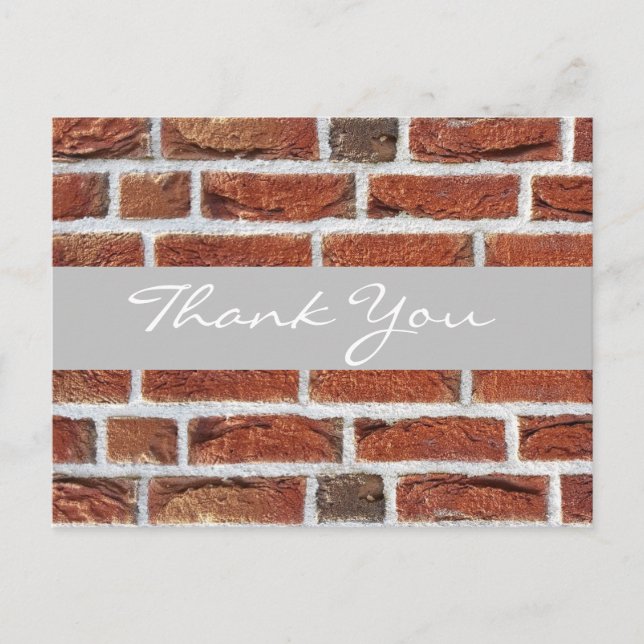 Cartão Postal Thank To new Customer. (Frente)