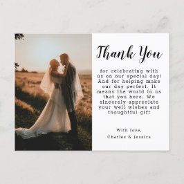 Cartão Postal Thank You Postcard