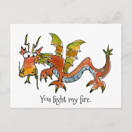 Cartão Postal Thar Be Dragon
