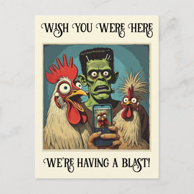 Cartão Postal “That One Friend” Cheesy Chicken (Frente)