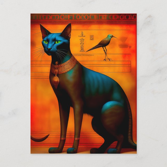 Cartão Postal The Ancient Egyptian Cat Bastet (Frente)