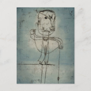 Cartão Postal "The Angler" de Paul Klee