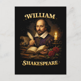 Cartão Postal The Bard by Candlelight