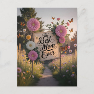 Cartão Postal The Best Mom Ever - Mothers Day Celebration