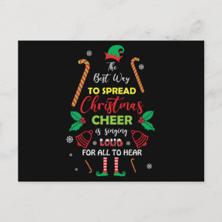 Cartão Postal The Best Way to Spread Christmas Cheer is Singing