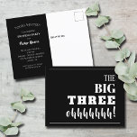 Cartão Postal The BIG 30th Birthday Party Invitation<br><div class="desc">Throwing a milestone 30th birthday party? These invitation postcards will get guests excited for your party. MATCHING items in our store.</div>