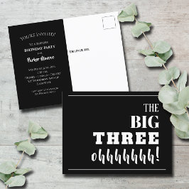 Cartão Postal The BIG 30th Birthday Party Invitation
