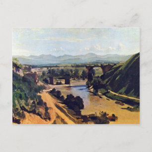 Cartão Postal The Bridge At Narni By Corot Jean-Baptiste-Camille