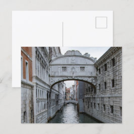 Cartão Postal The Bridge of Sighs Venice Italy