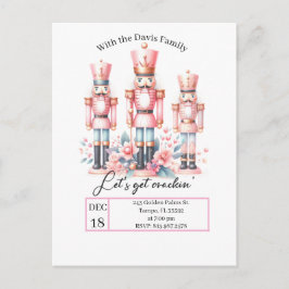 Cartão Postal The Christmas Nutcracker Invitation Postcard