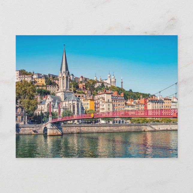 Cartão Postal The city of Lyon (Frente)