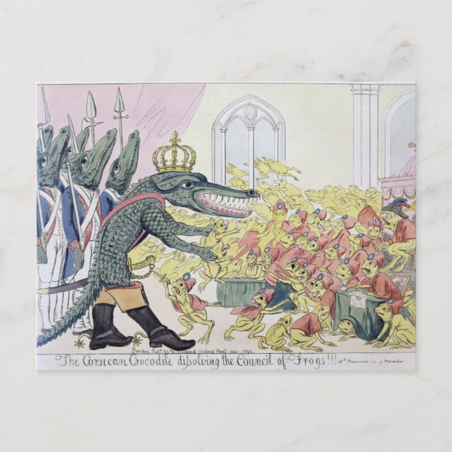 Cartão Postal The Corsican Crocodile (Frente)