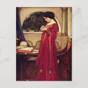 Cartão Postal "The Crystal Ball" por John William Waterhouse
