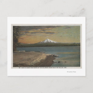 Cartão Postal The Dalles, Oregon - Mt. Hood do Columbia Rive