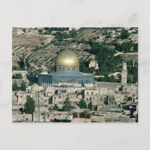 Cartão Postal The Dome of the Rock, construída AD 692