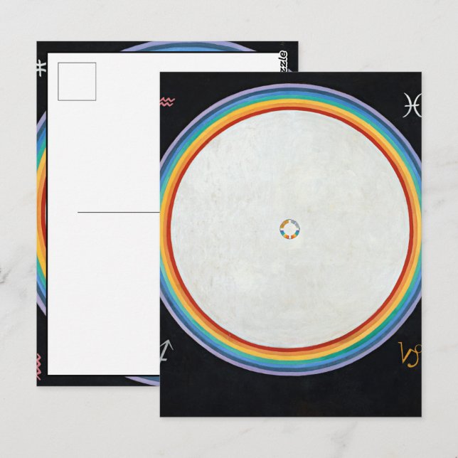 Cartão Postal The Dove, No.14, por Hilma af Klint (Frente/Verso)
