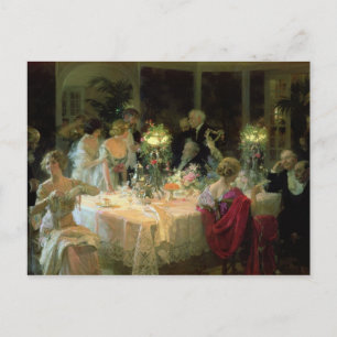 Cartão Postal The End of Dinner, 1913